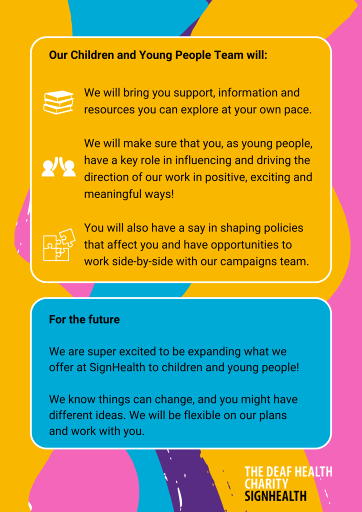 SignHealth's Children and Young People Strategy page 2.