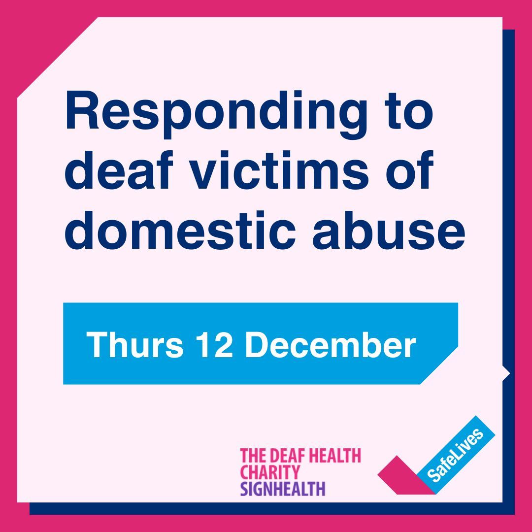 Responding to deaf victims of domestic abuse