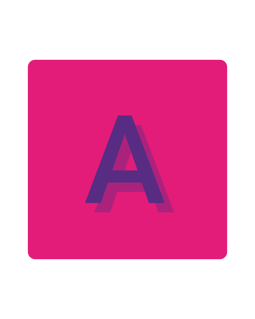 Graphic 'A' in SignHealth brand colours
