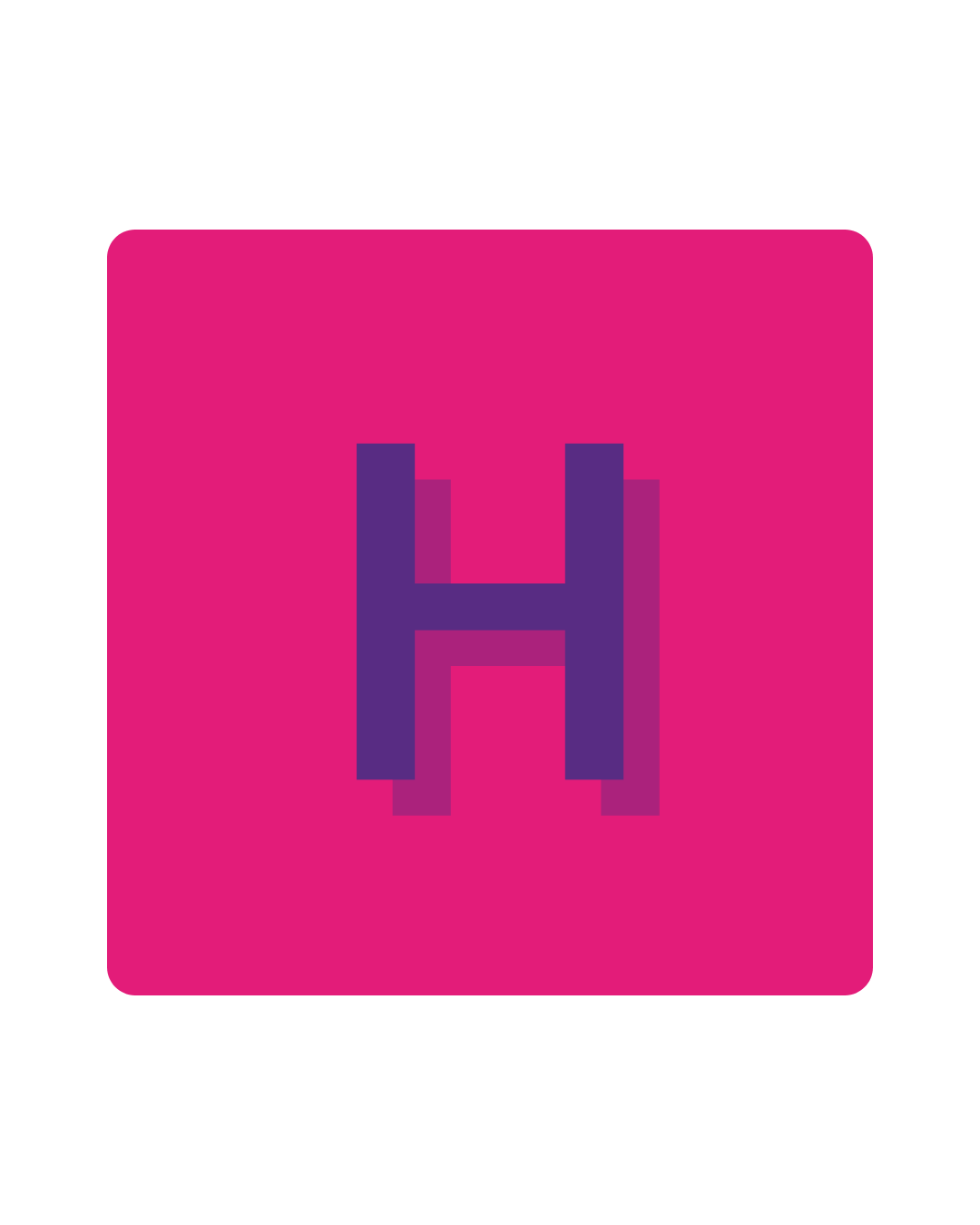 Graphic 'A' in SignHealth brand colours