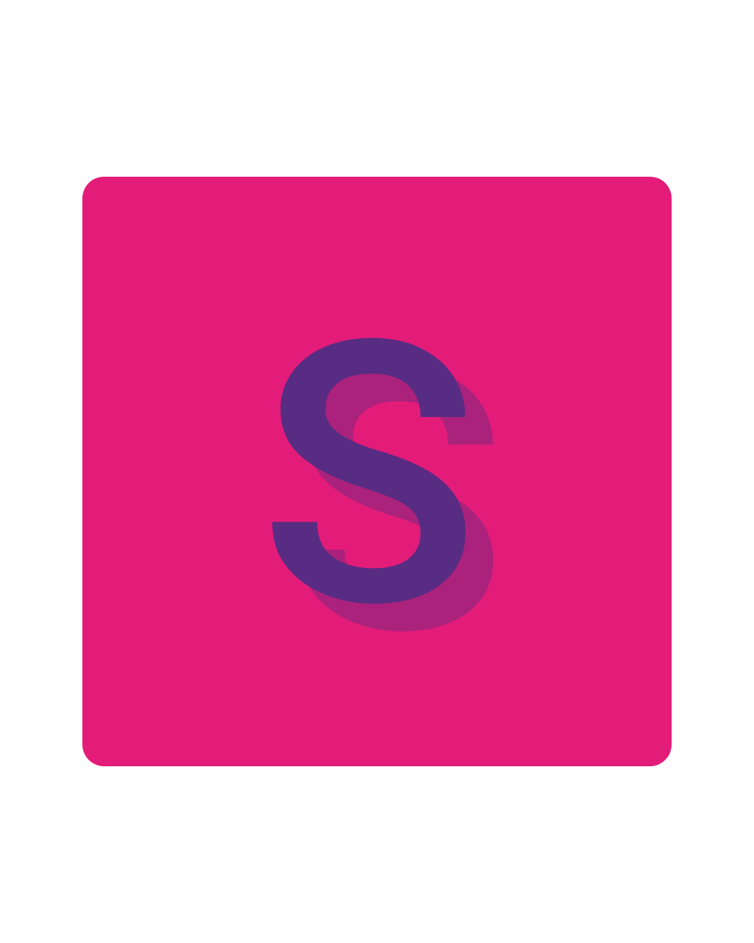 Graphic 'A' in SignHealth brand colours