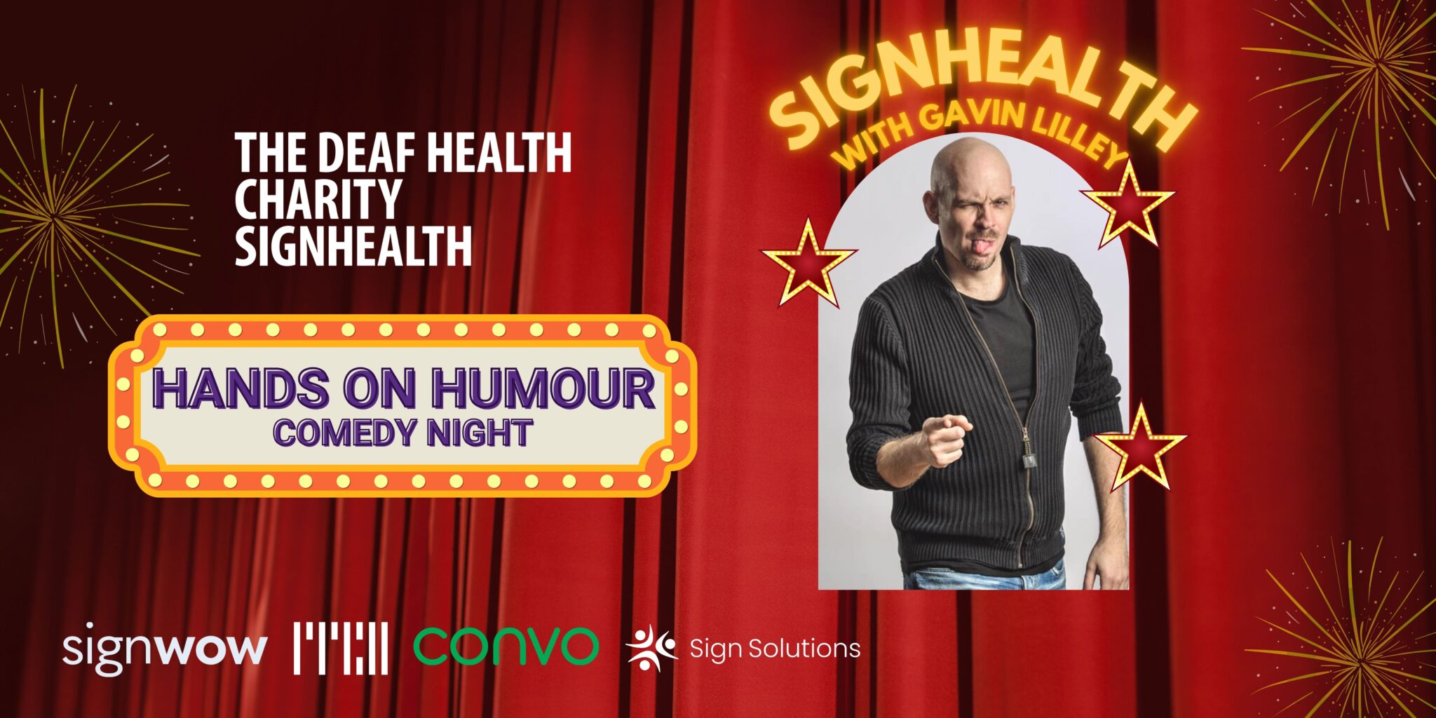 Hands on humour comedy night
