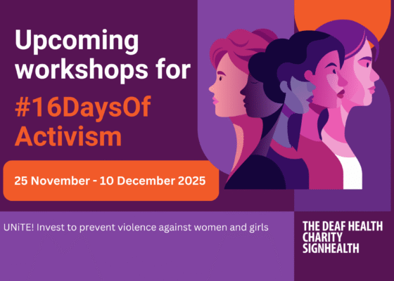 Upcoming workshops for 16 Days of Activism